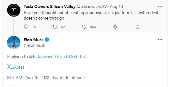 Elon Musk coming up with new social meda site X