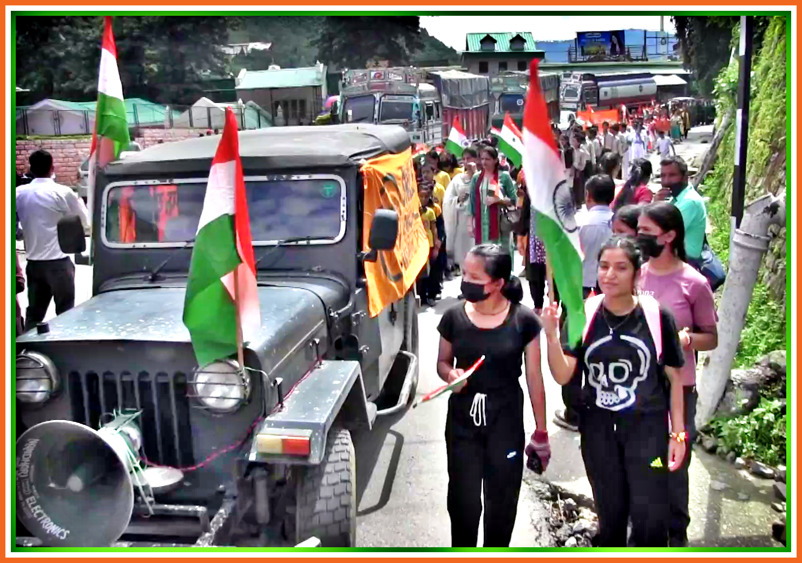 Tiranga Rally in Mandi