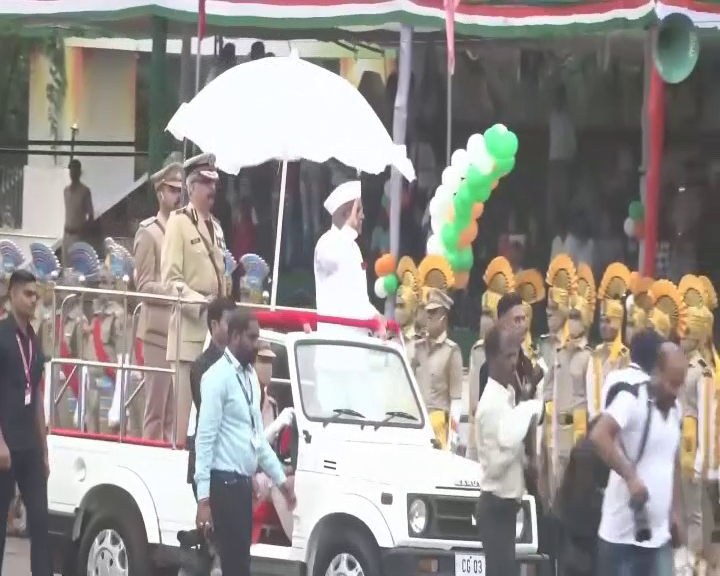 CM Baghel took salute of  parade