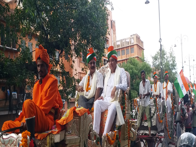 Swaraj Yatra to honor freedom fighters families in Jaipur