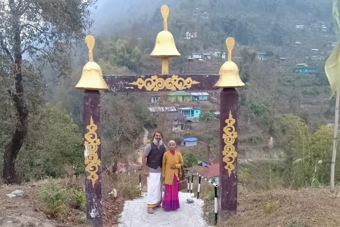 Man takes mother on pilgrimage on old  Scooter