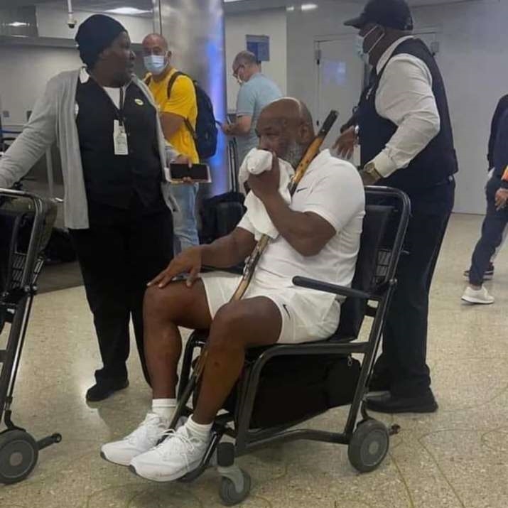 Mike Tyson wheel chair