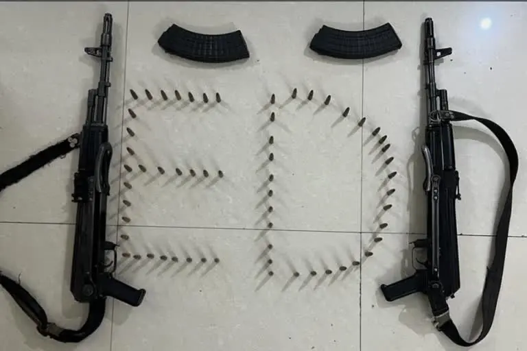 rifles recovered during ED raids in Jharkhand
