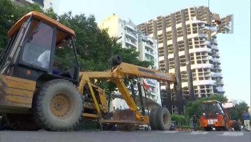 demolition of twin towers completed in noida uttarpradesh