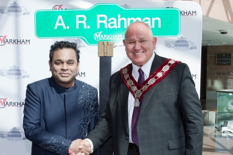 AR Rahman name for City of Markham street