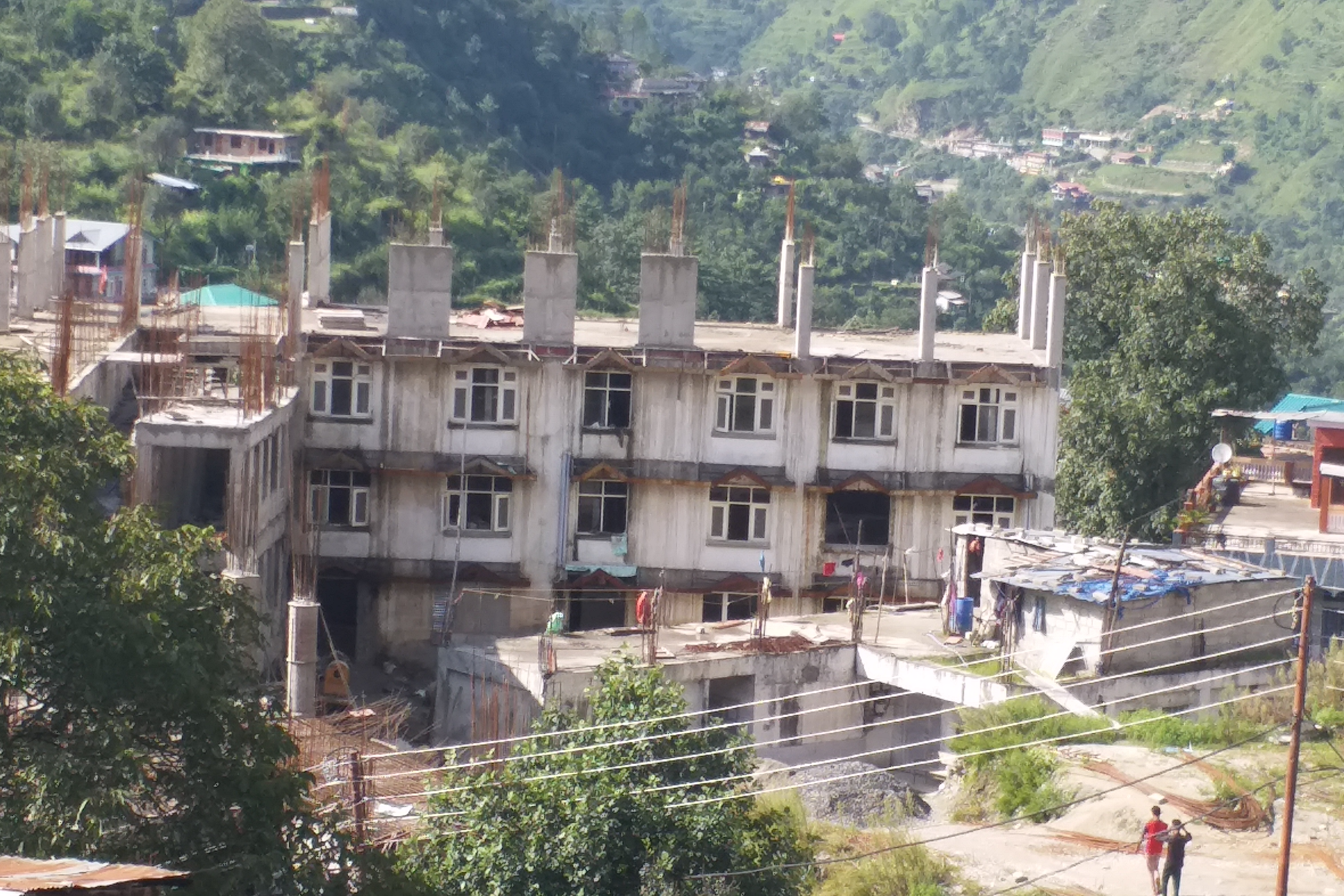 construction work of banjar hospital