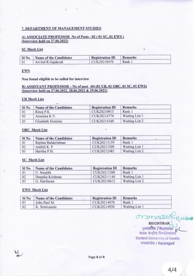 central university of kerala  central univeristy assistant professor appointment  assistant professor appointment row  kasaragod central university controversy  കാസർകോട് കേന്ദ്ര സര്‍വകലാശാല അനധികൃത നിയമനം  അസിസ്റ്റന്‍റ് പ്രൊഫസർ തസ്‌തിക അനധികൃത നിയമനം  കാസർകോട് കേന്ദ്ര സര്‍വകലാശാല വിവാദം  കേരള കേന്ദ്ര സര്‍വകലാശാല വിവാദം  അനധികൃത നിയമനം ഉദ്യോഗാര്‍ഥികള്‍ ഹൈക്കോടതി  കേന്ദ്ര സര്‍വകലാശാല ഉദ്യോഗാര്‍ഥികള്‍ പരാതി  അനധികൃത നിയമനം