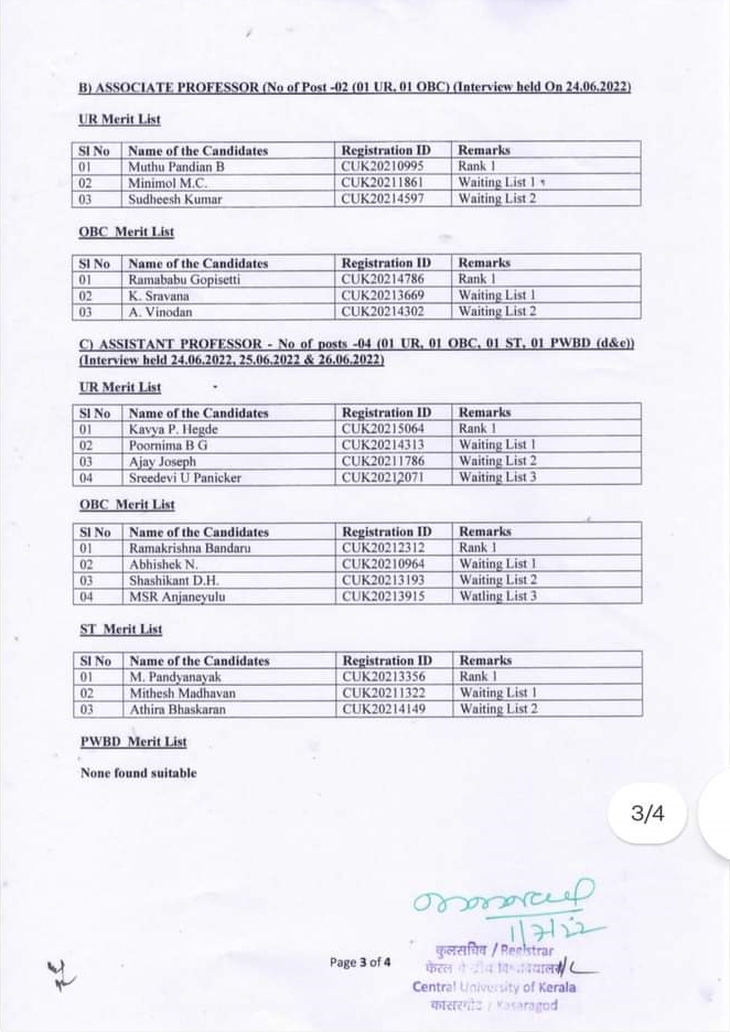 central university of kerala  central univeristy assistant professor appointment  assistant professor appointment row  kasaragod central university controversy  കാസർകോട് കേന്ദ്ര സര്‍വകലാശാല അനധികൃത നിയമനം  അസിസ്റ്റന്‍റ് പ്രൊഫസർ തസ്‌തിക അനധികൃത നിയമനം  കാസർകോട് കേന്ദ്ര സര്‍വകലാശാല വിവാദം  കേരള കേന്ദ്ര സര്‍വകലാശാല വിവാദം  അനധികൃത നിയമനം ഉദ്യോഗാര്‍ഥികള്‍ ഹൈക്കോടതി  കേന്ദ്ര സര്‍വകലാശാല ഉദ്യോഗാര്‍ഥികള്‍ പരാതി  അനധികൃത നിയമനം