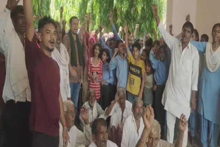 student protest in panipat