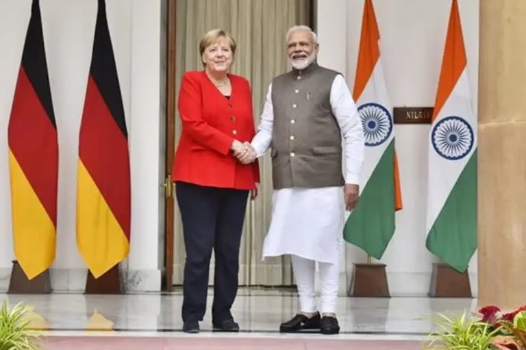 angela merkel with pm modi