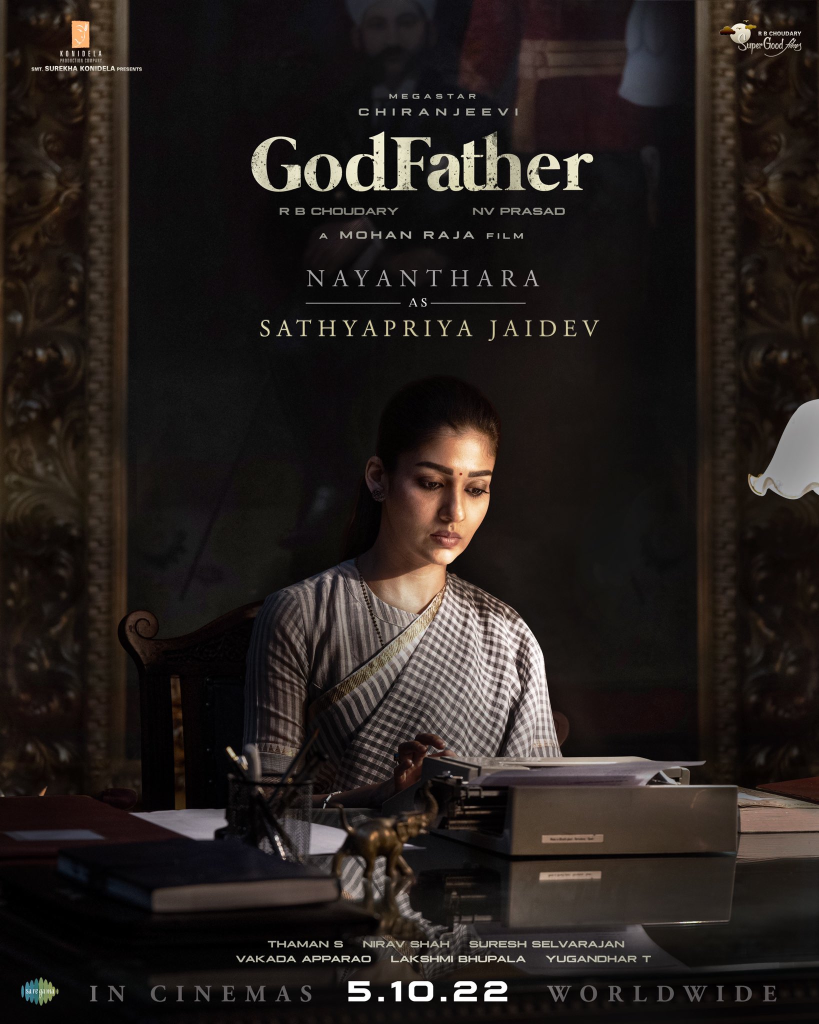 Nayanthara first look in 'Godfather'