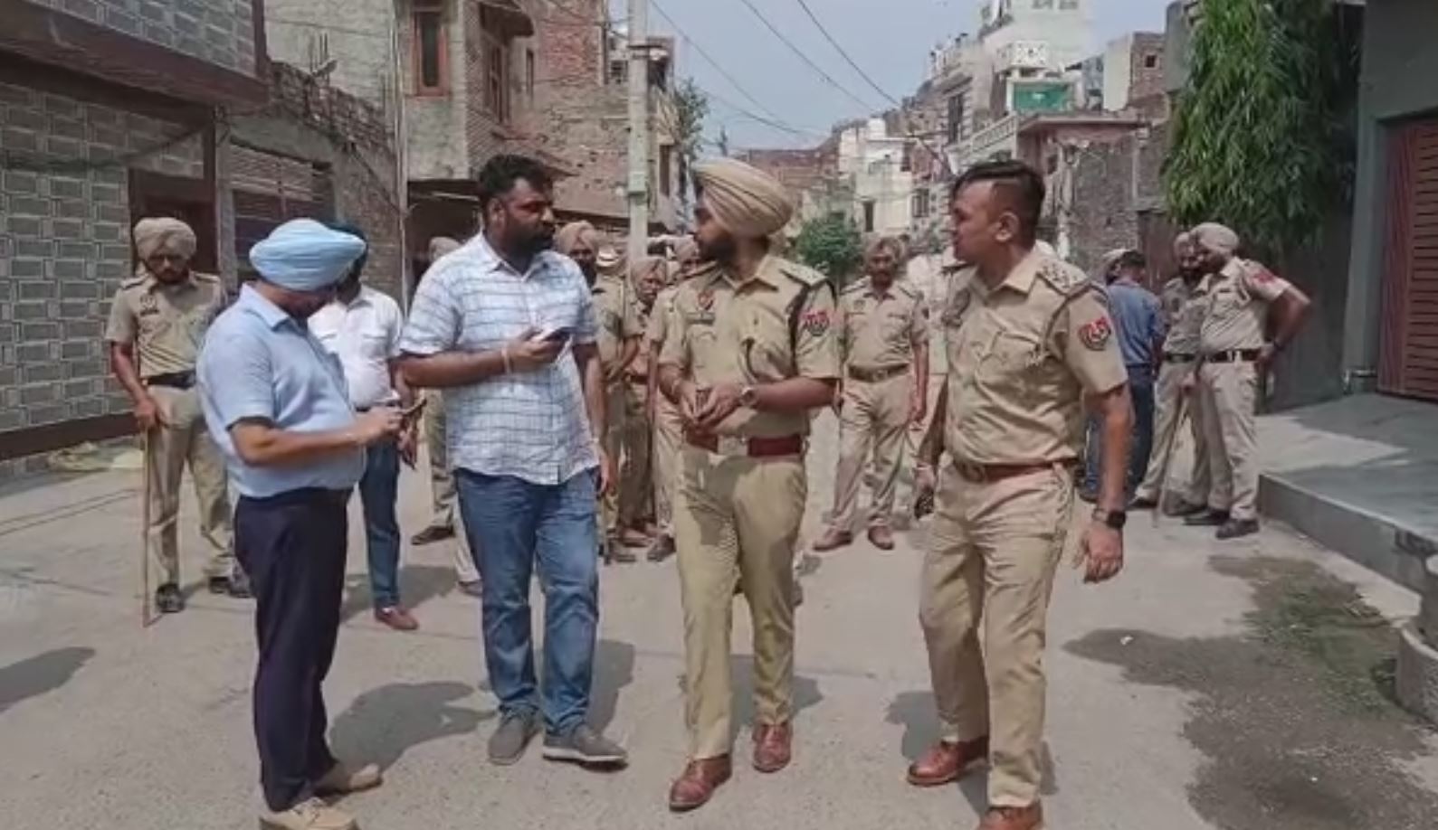 Amritsar Police launched a search operation in Gujarpura area of Amritsar