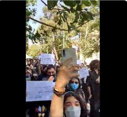 Iranian women chop off hair burn hijabs to mark protest
