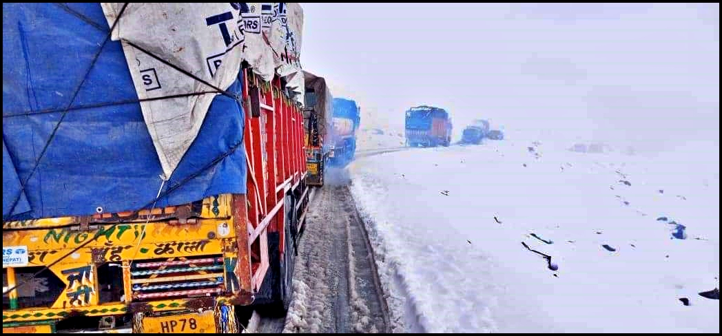 Snowfall in lahaul spiti