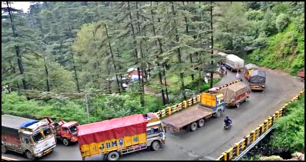 traffic in shimla.