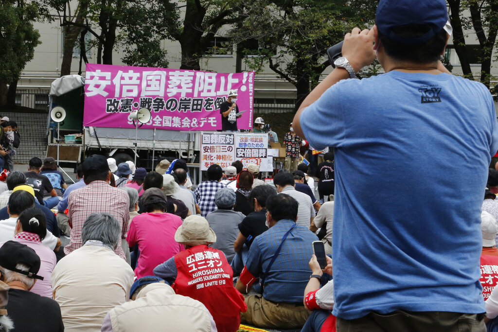 shinzo abe state funeral controversy