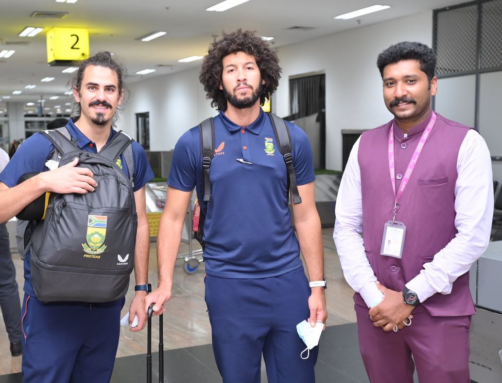 India and South Africa teams reach Thiruvananthapuram for T20 match