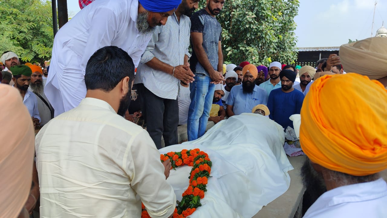 Funeral of MLA Labh Singh Ugoke father