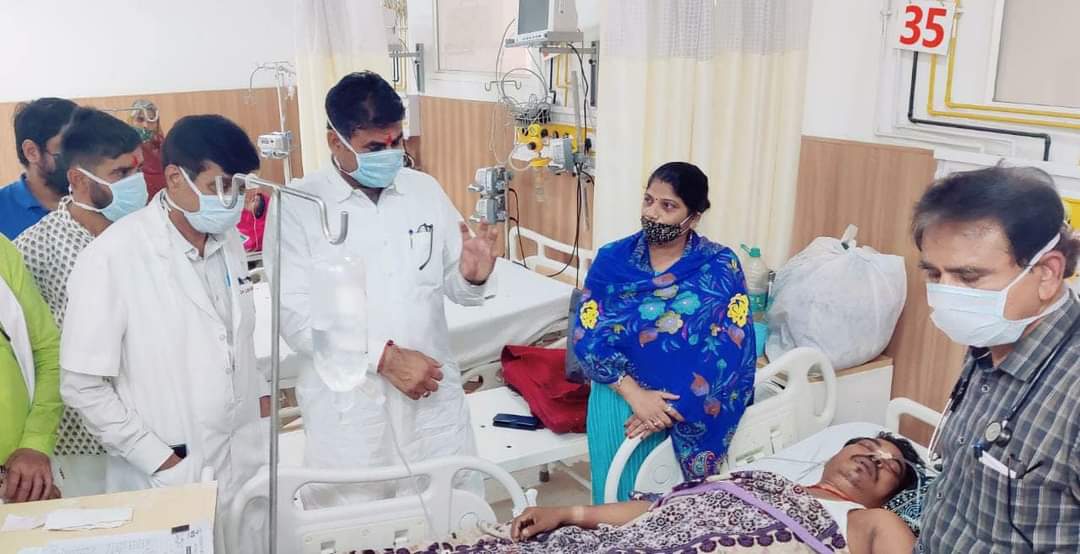 Ramlal Jat in MB hospital