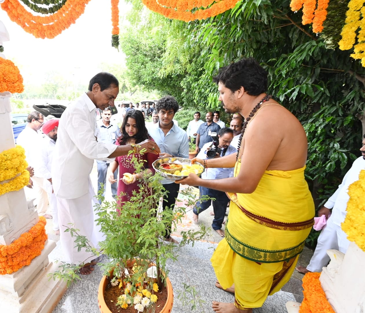 KCR Dasara Puja