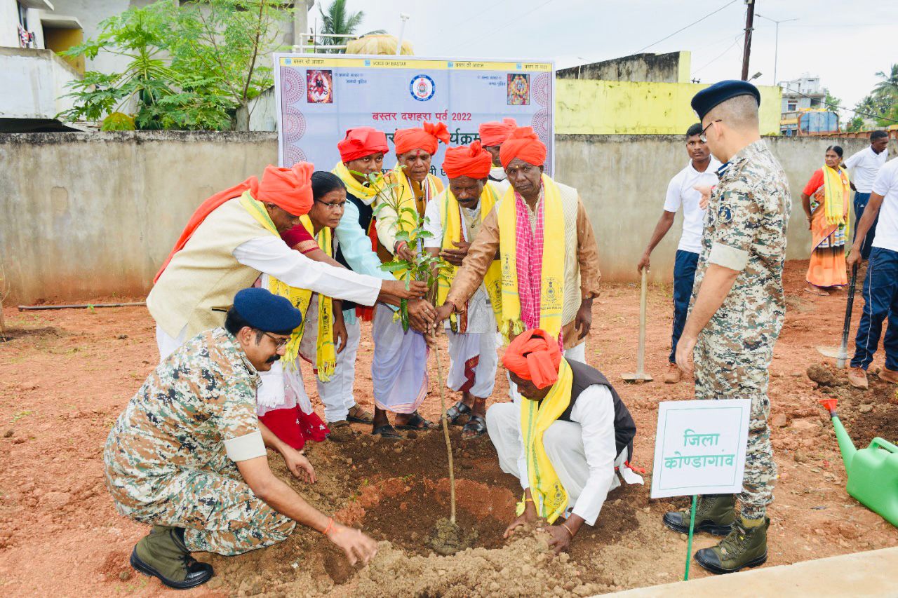 Tree plantation was done in memory of the soldiers and citizens who sacrificed their lives.