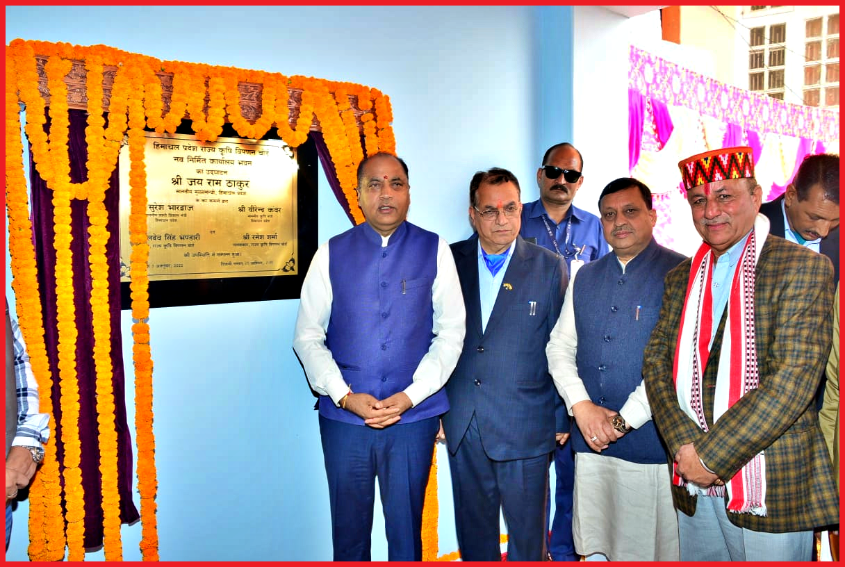 CM Jairam inaugurates complex of HP State Agricultural Marketing Board at Khalini.