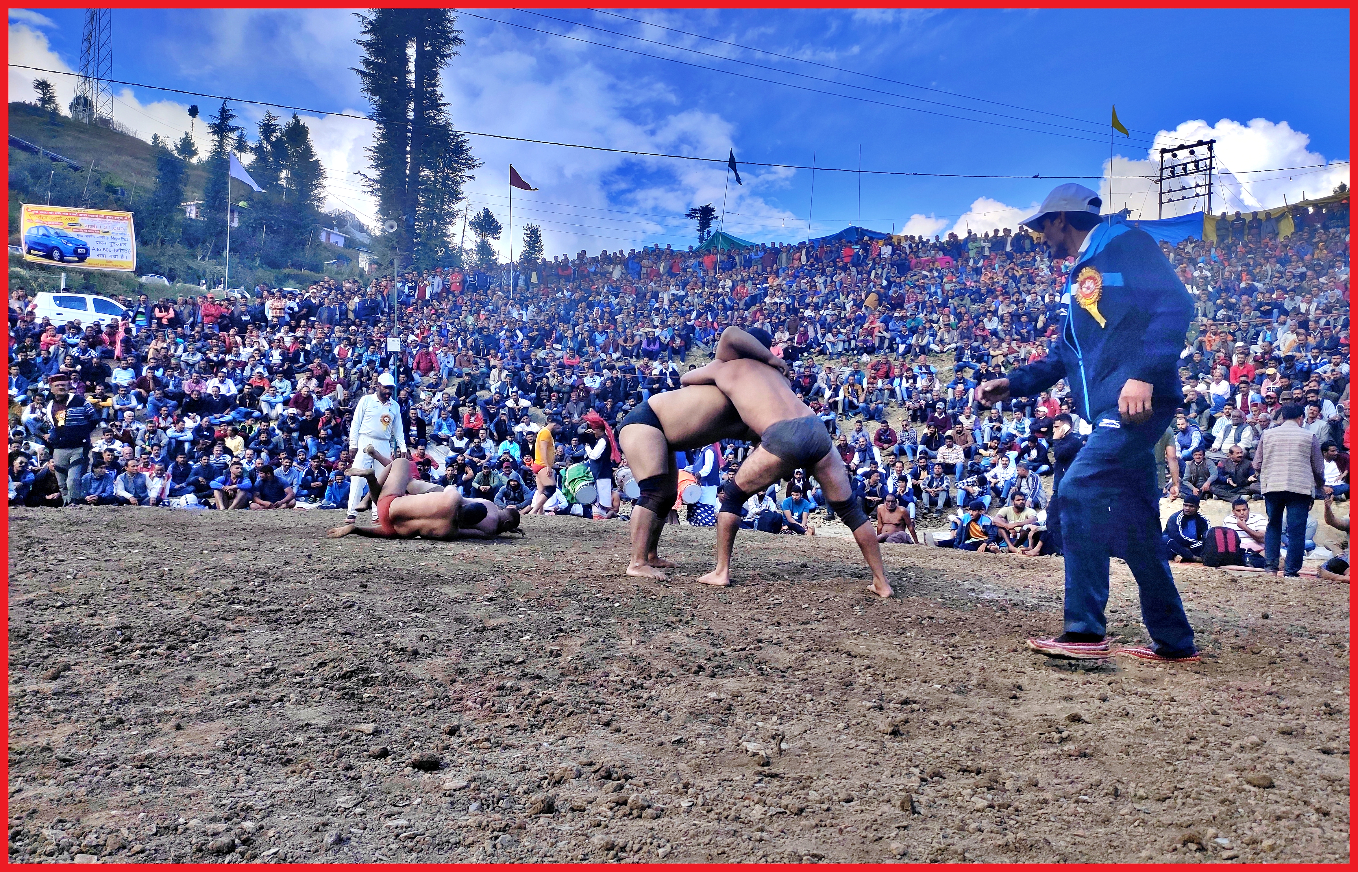 Wrestling fair organized in Theog.