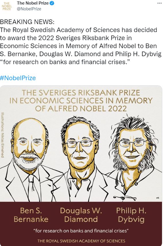 nobel prize in economics 2022