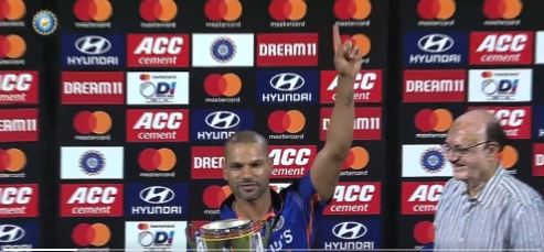 Indian Captain Shikhar Dhawan