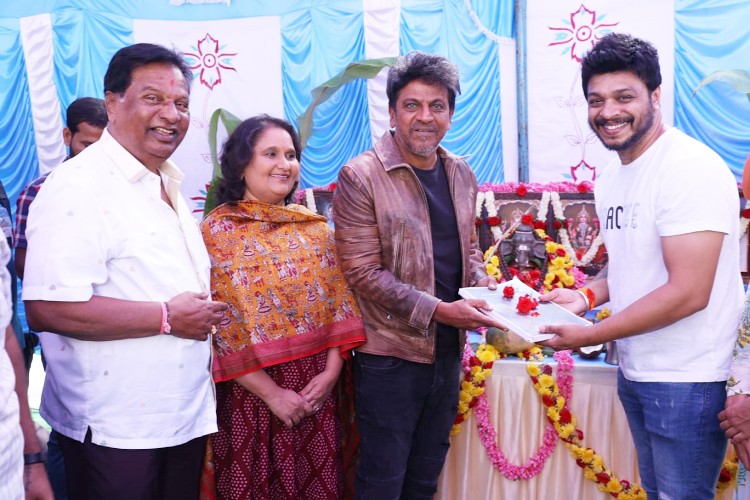 actor shiva rajkumar starrer Ghost movie shooing begins