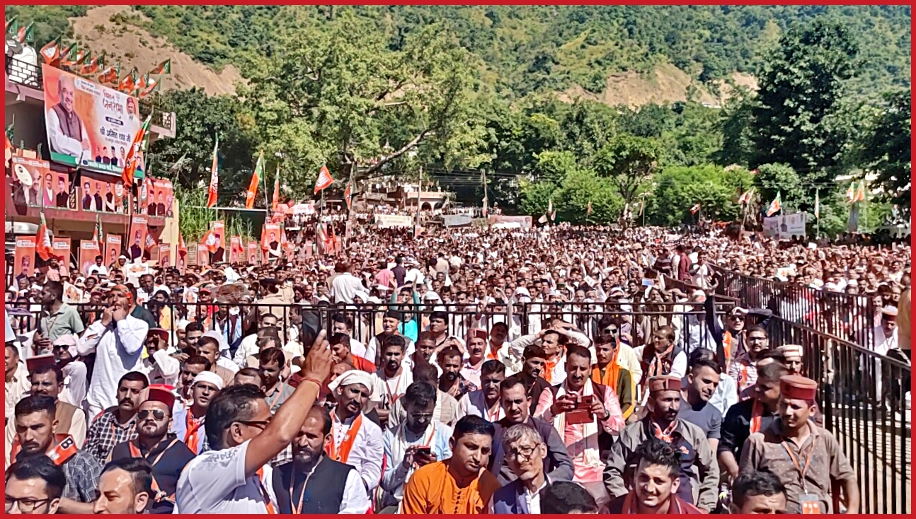 Amit Shah Rally in Sirmaur