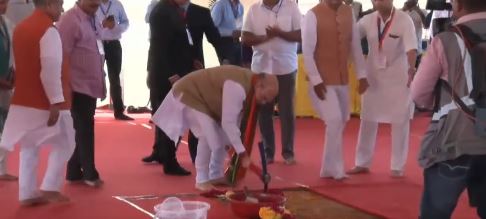 Amit Shah laid foundation stone for new terminal