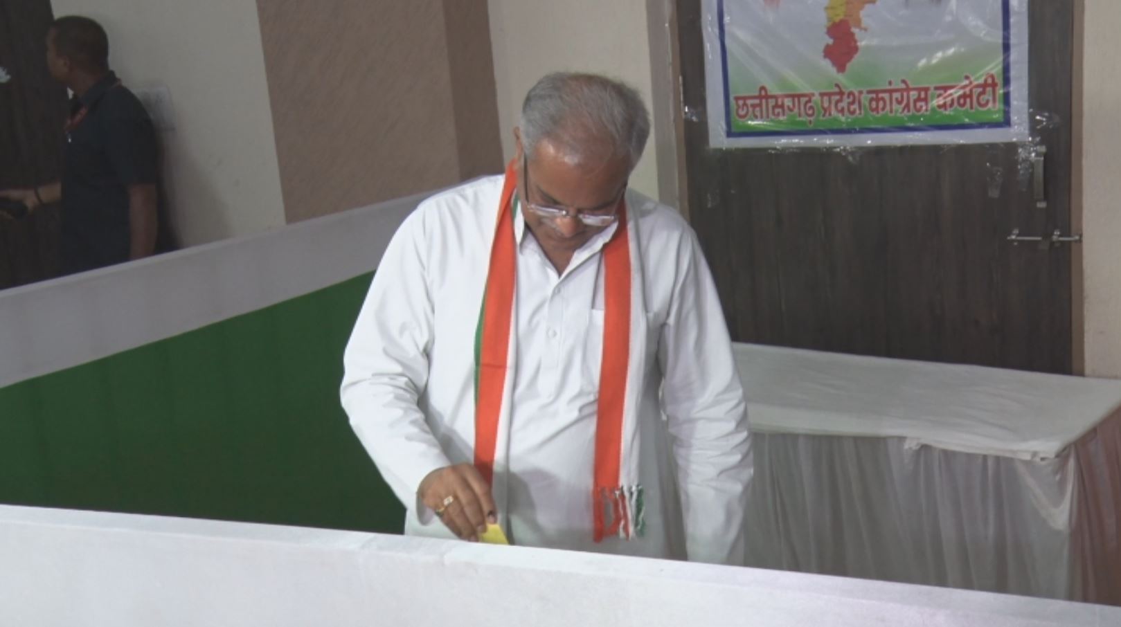 CM Bhupesh Baghel casts his vote
