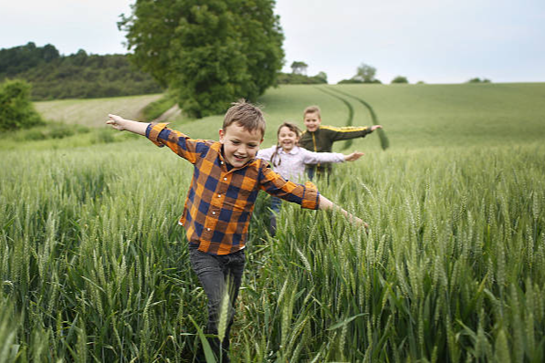 Children brought up in natural surroundings are more healthy research . Research shows time spend in nature good for health .