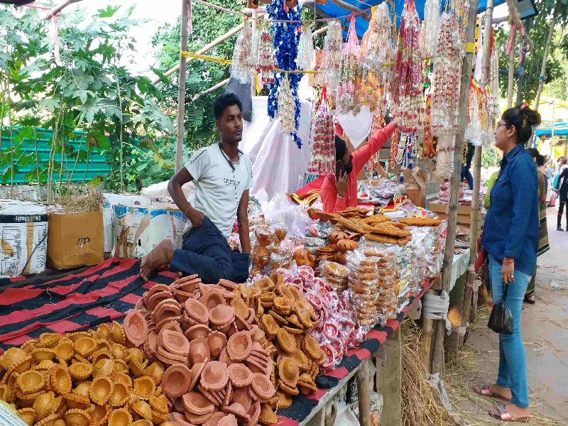 पटना में दिवाली बाजार तैयार