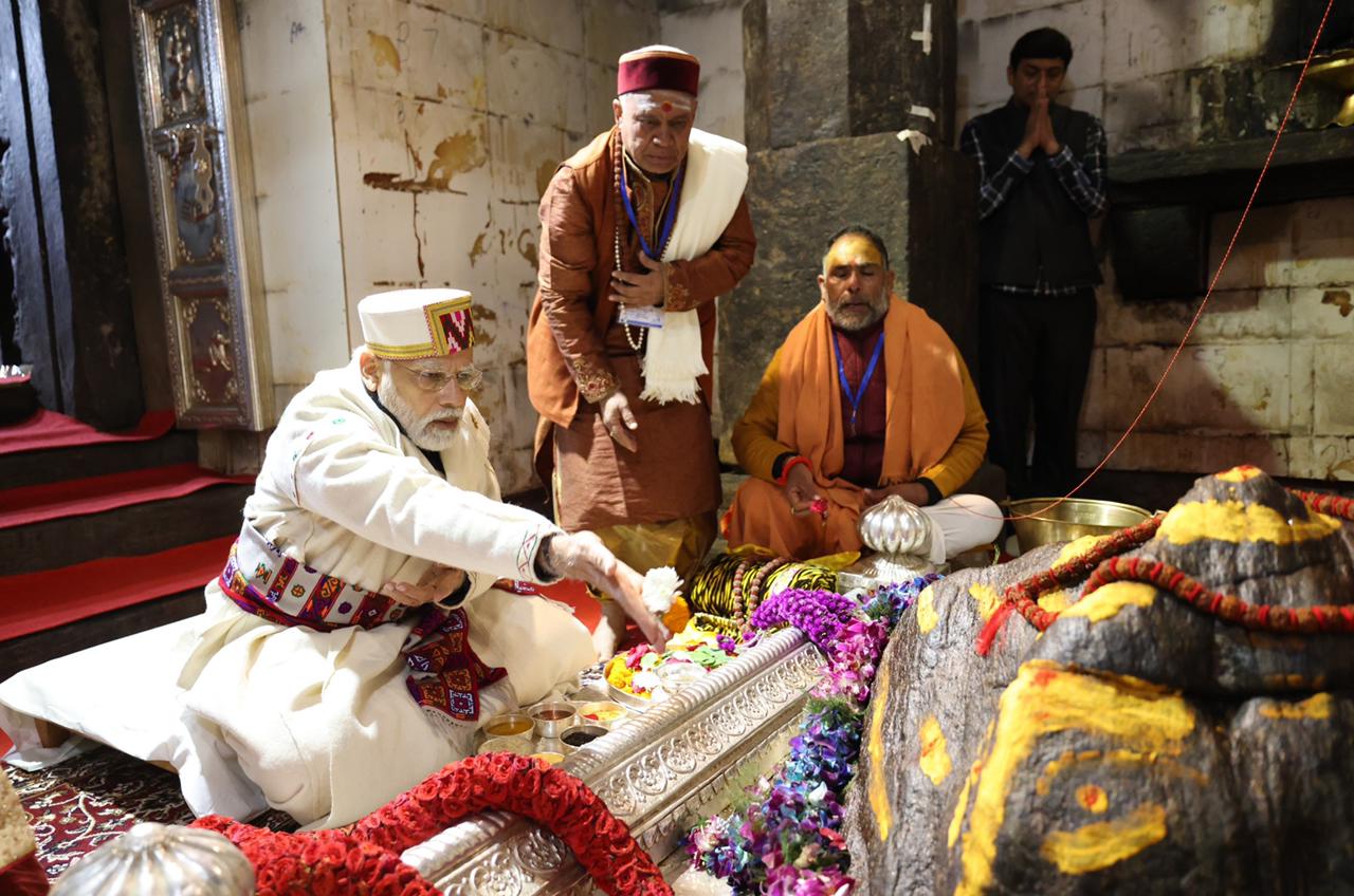 ropeway project in Kedarnath, pahadi topi and dress, PM Modi in pahadi dress, PM Modi Visit Uttarakhand