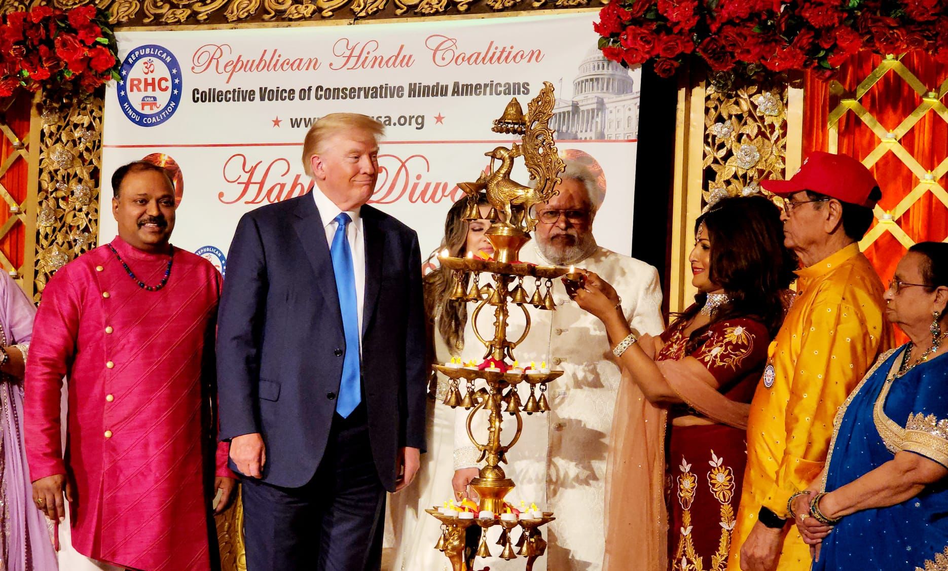Diwali Celebrations in Trump House