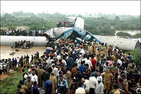 major bridge collapse and rail accidents in indian history