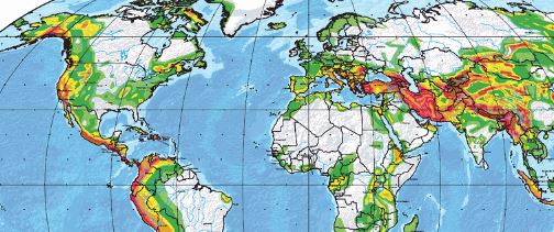 Highest risk of earthquake