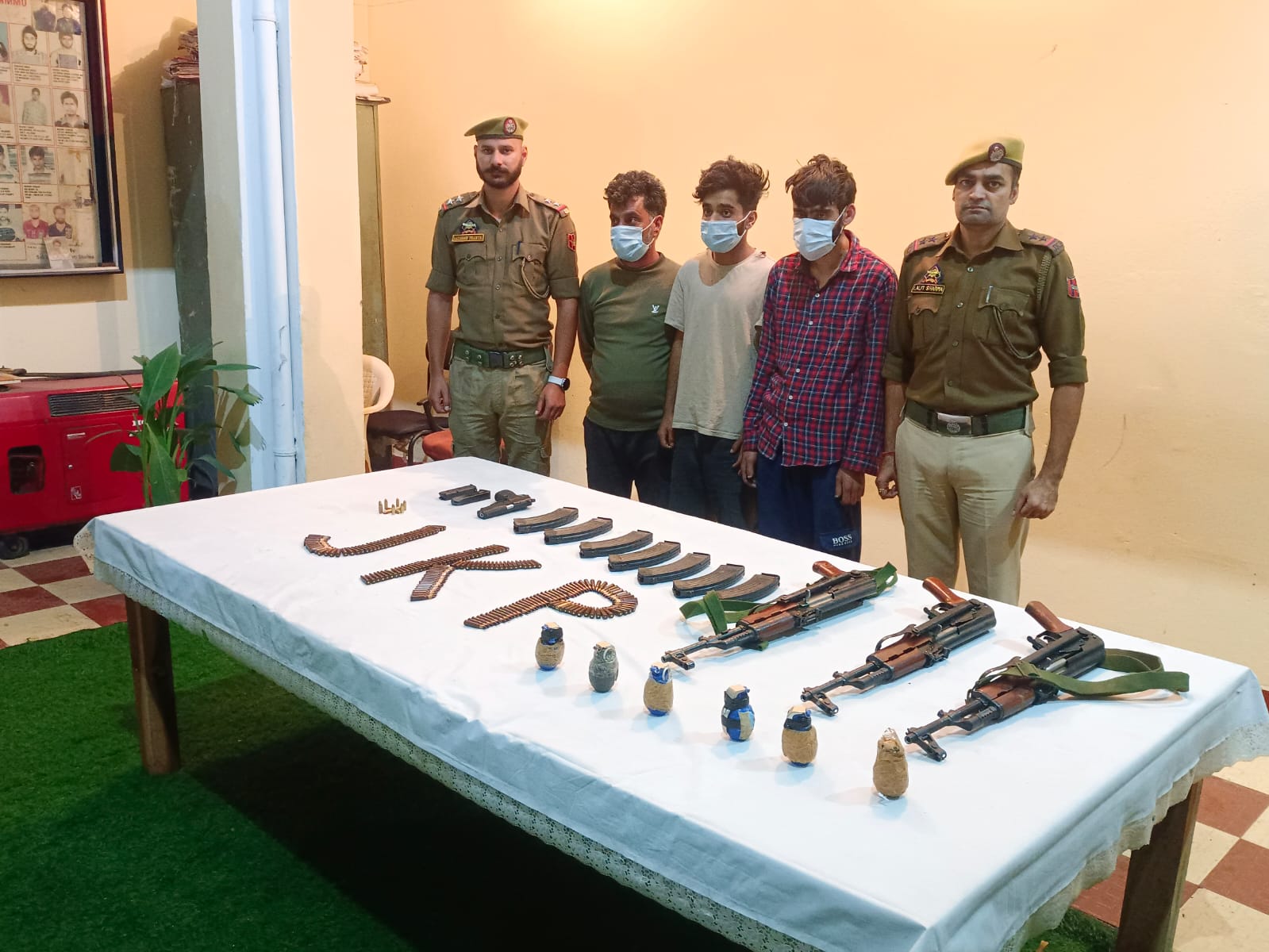 JEM module busted in jammu, three arrested arms and ammunition recovered