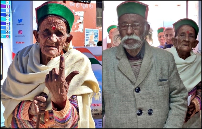 बुजुर्गों में दिखा मतदान का उत्साह.