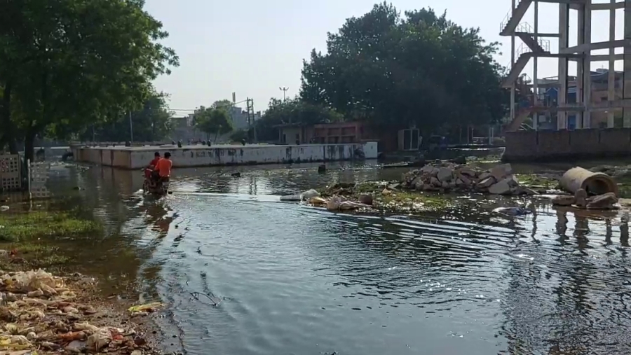 Waterlogging in Faridabad