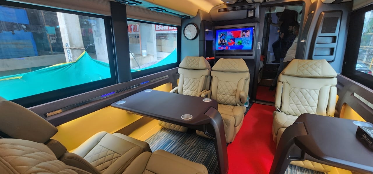 Hi-tech bus interior image