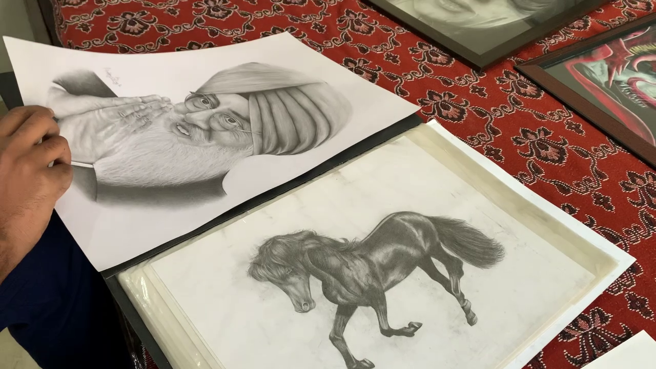 Happy Singh of Moga is a prolific painter