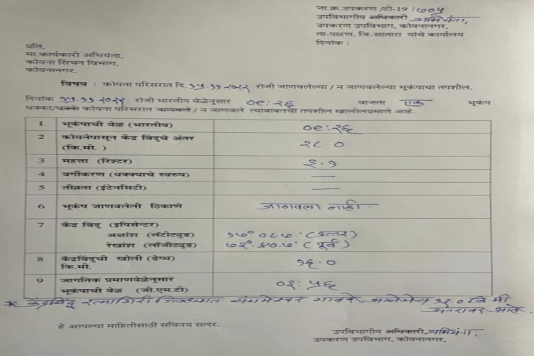 Earthquake Koyna and Chiplun