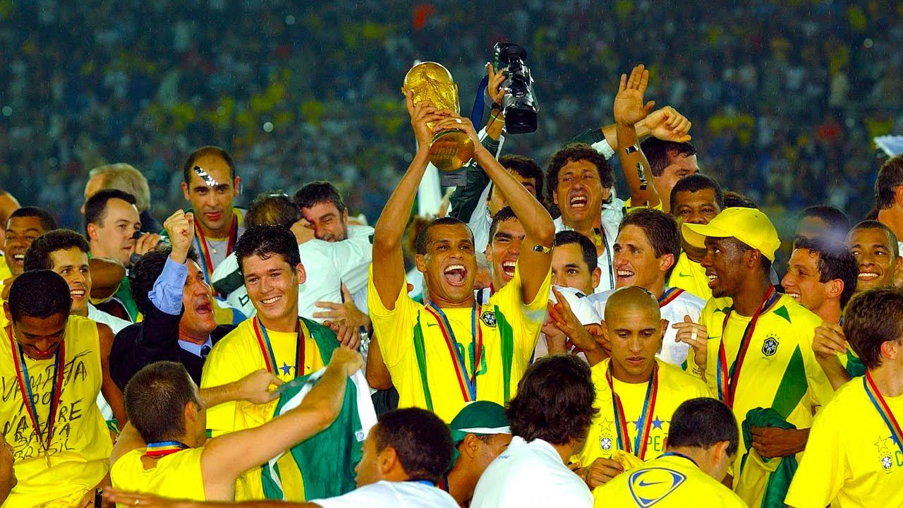 The Brazil team that won the FIFA World Cup in 2002