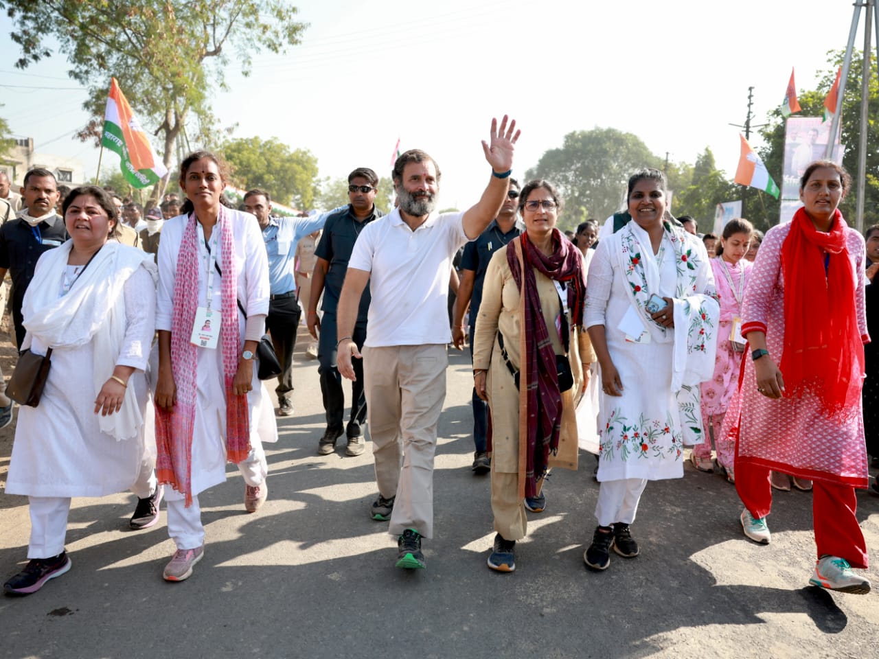 Krishna Poonia in Bharat Jodo Yatra