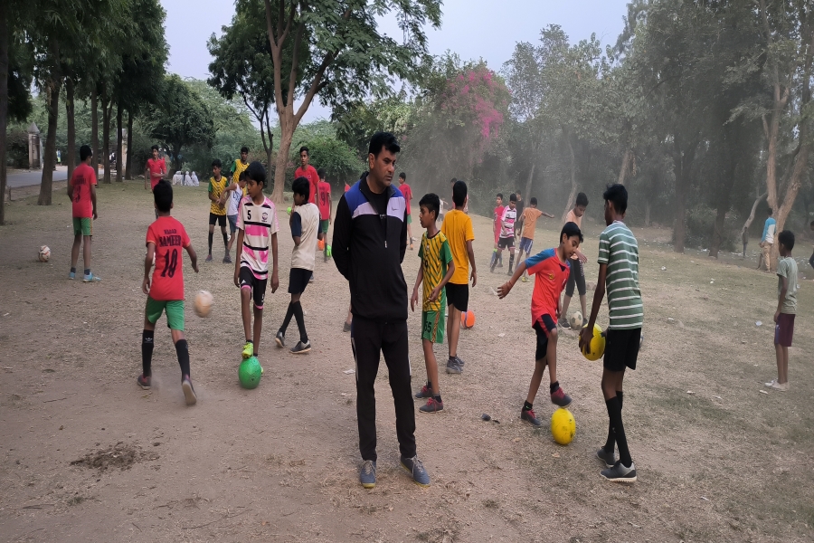 truck driver become football coach in Faridabad