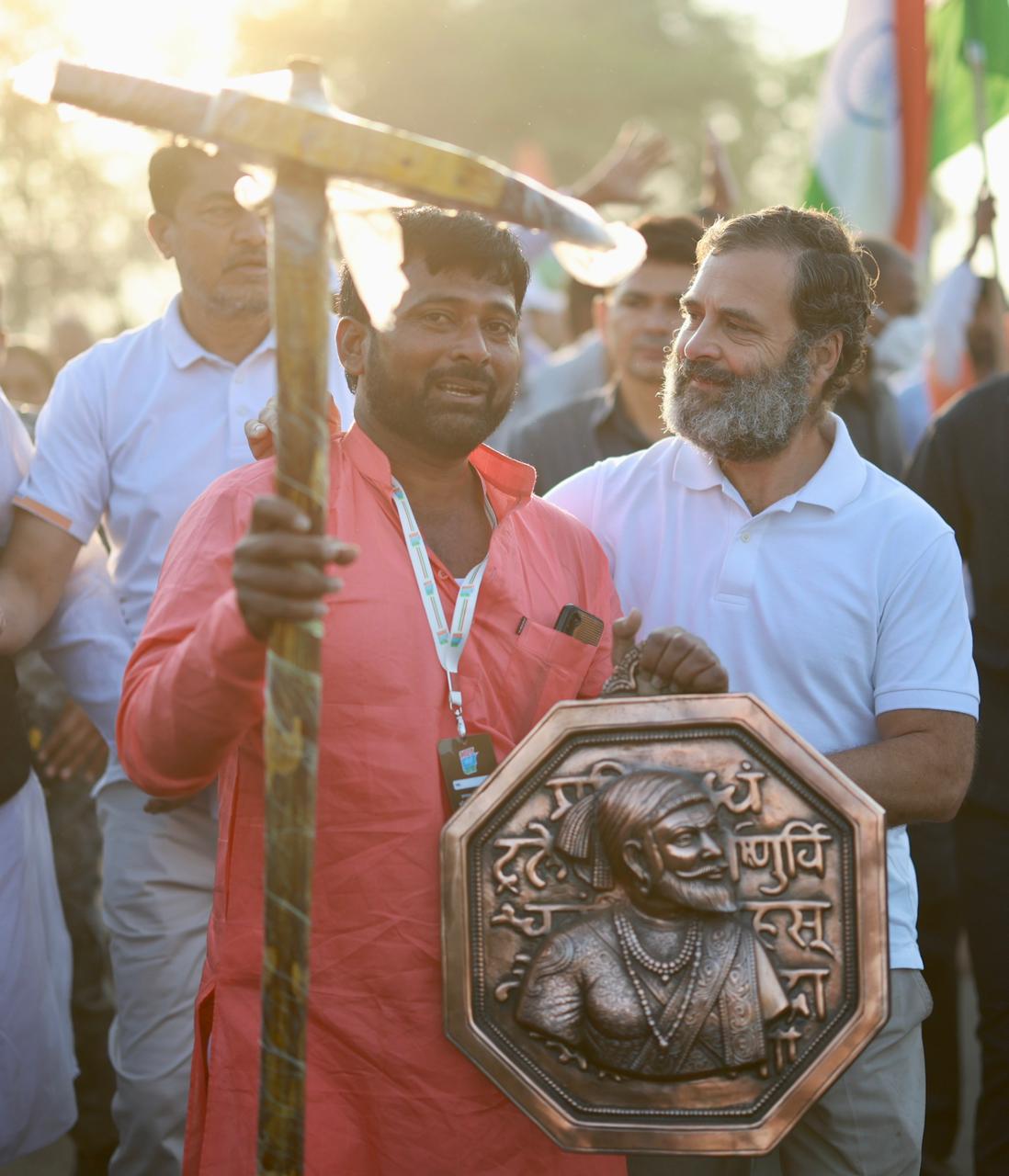 மகாராஷ்ட்ராவில் பாரத் ஜடோ யாத்திரையில் ராகுல்காந்தி