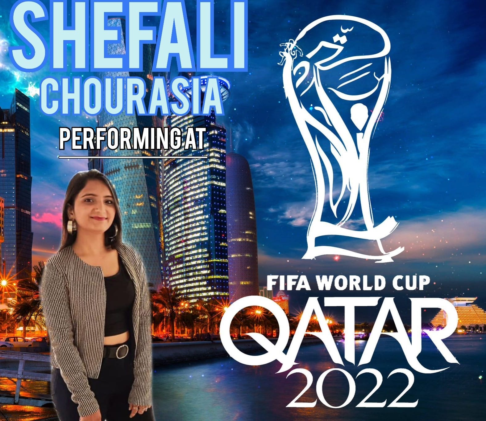 Shefali Chaurasia will perform in FIFA